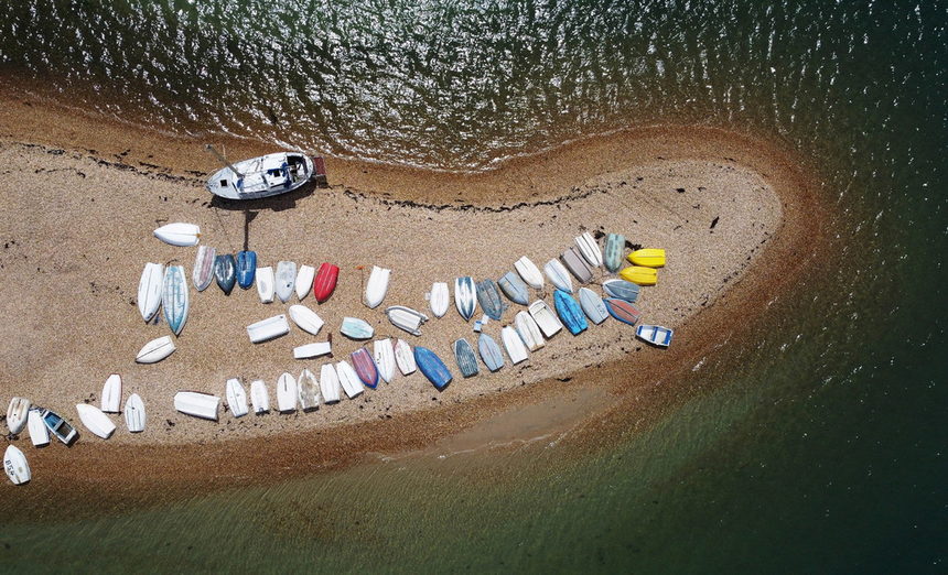 Лодки в Портсмут, Великобритания.