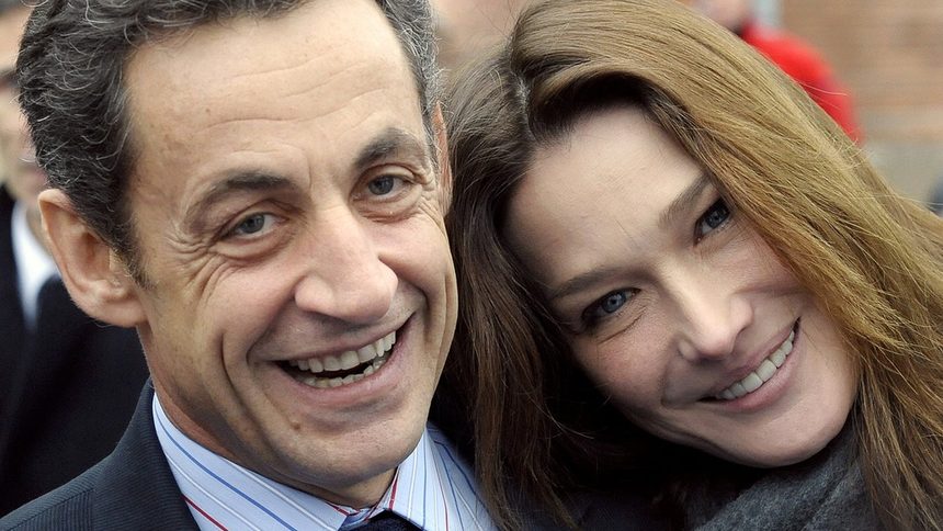 Президентската двойка Никола Саркози и Карла Бруни - Саркози