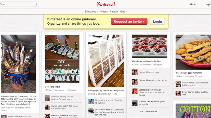 Pinterest е третата по популярност социална мрежа в САЩ
