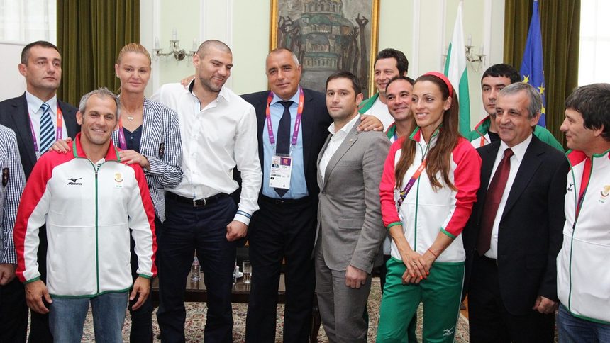 Бойко Борисов на срещата с олимпийците в Лондон през миналата седмица