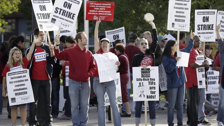 Стачката на учителите в Чикаго може да се отрази на подкрепата за Обама на предстоящите президентски избори през ноември