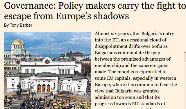 Financial Times: Борисов запазва популярността си на фона на скептицизма в обществото