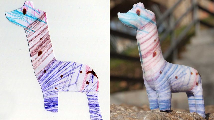 3D принтер създава скулптури от детски рисунки