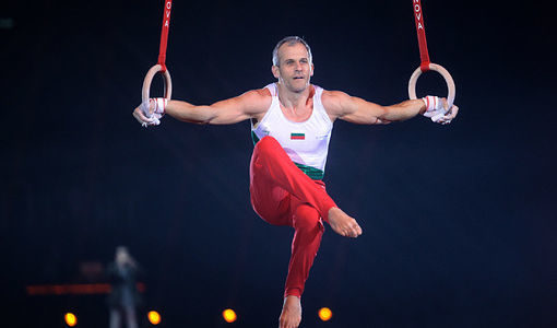 Най-добрият български гимнастик Йордан Йовчев изправи на крака повече от 12 хиляди зрители в "Арена Армеец София"<br />