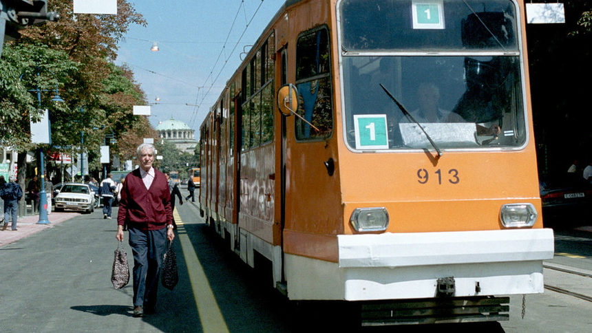 До преди няколко години по бул. "Витоша" се движиха трамваи