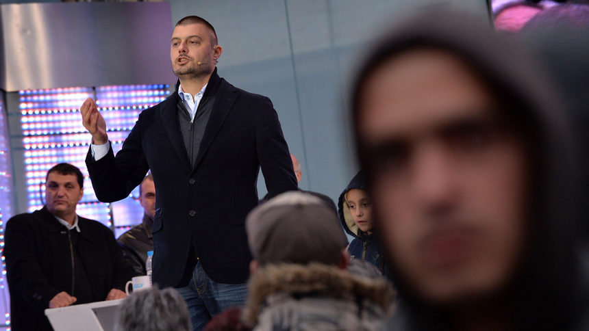 Николай Бареков на турне в Русе