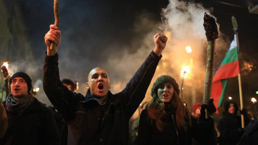 Протестът на 14 декември - вечерта, в която по-късно Александър Кирицов е задържан.