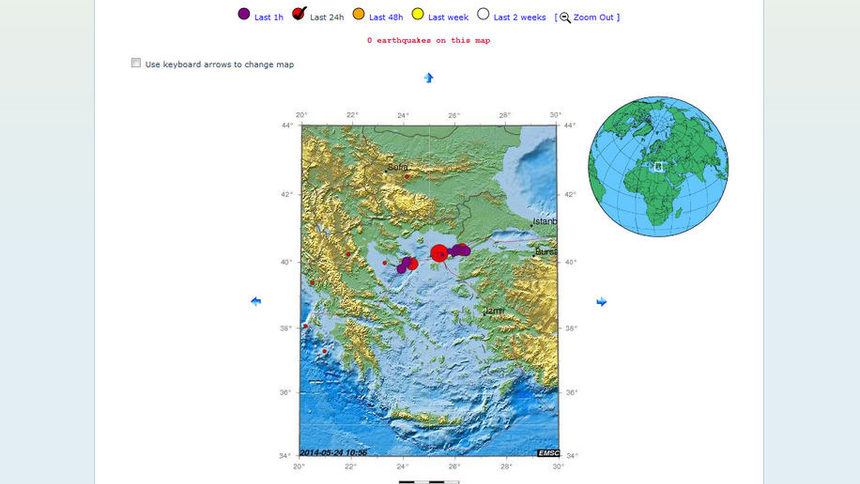 Земетресението, усетено в България, е разлюляло Гърция с магнитуд 6.5