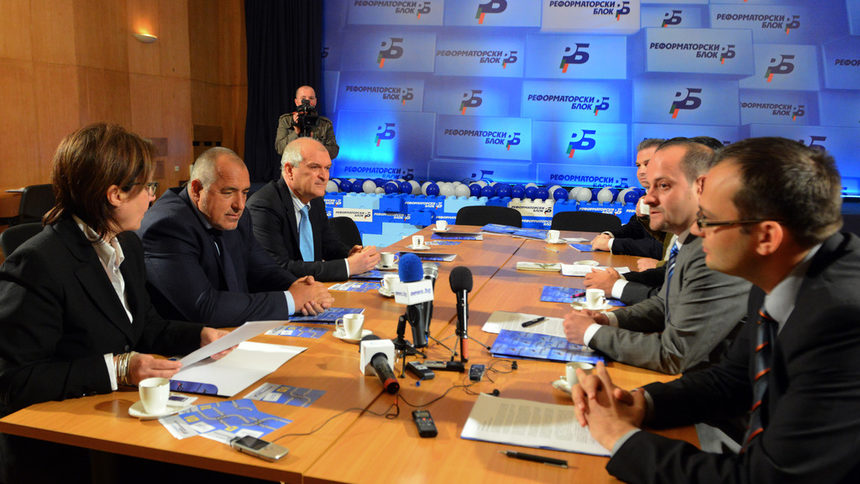 Среща между ръководствата на Реформаторския блок и ГЕРБ след изборите през май 2014
