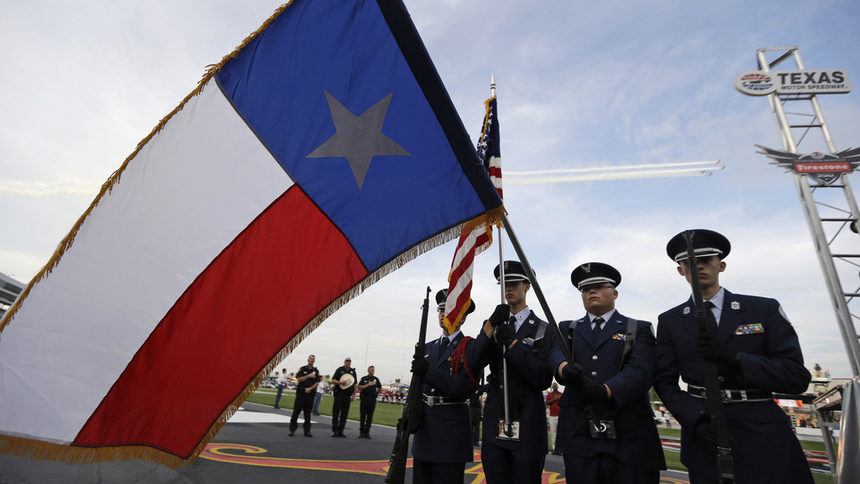 Знамето на Тексас - щата на самотната звезда (The lone star state)