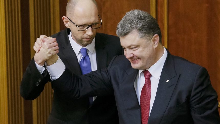 Арсений Яценюк и Петро Порошенко