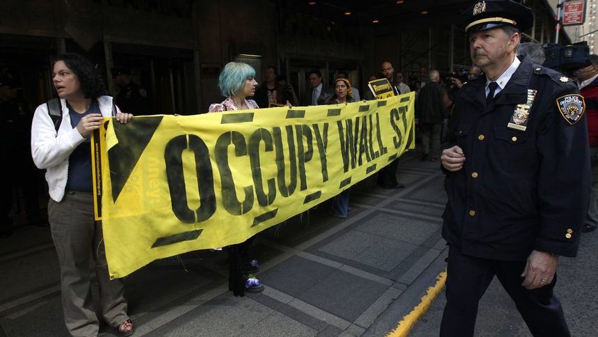 Неравенството между бедни и богати стана повод за възникването на движението "Окупирай Уолстрийт" в САЩ