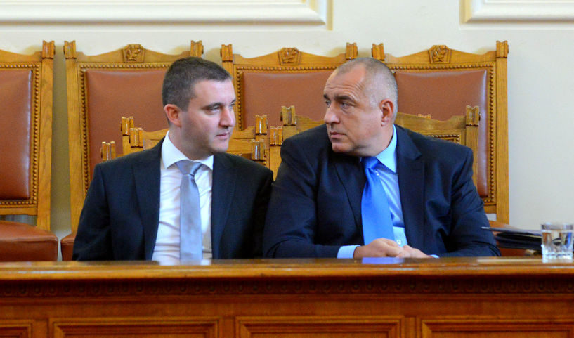 Бойко Борисов и Владислав Горанов в пленарна зала