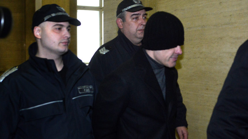Евелин Банев - Брендо по време на делото за пране на пари, което се води в България.
