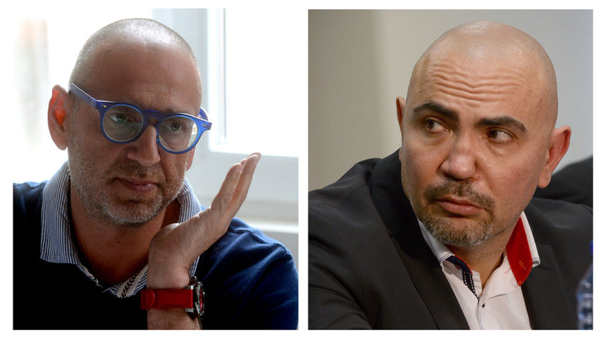 Любен Дилов (ляво) и Росен Петров.