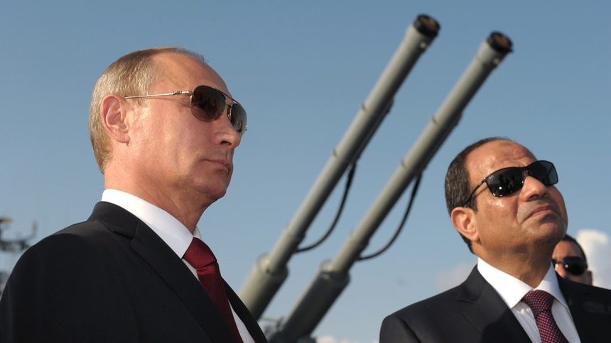 Владимир Путин и Абдел Сиси по време на посещение на египетския президент в Москва през август 2014 г.