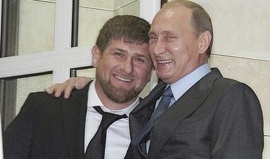 Владимир Путин и президентът на Чечения Рамзан Кадиров - снимката е от профила на Кадиров в Instagram