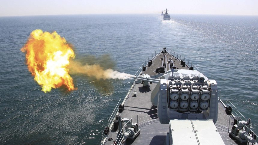 Съвместно учение на Китай и Русия в Южнокитайско море през април 2012 г.