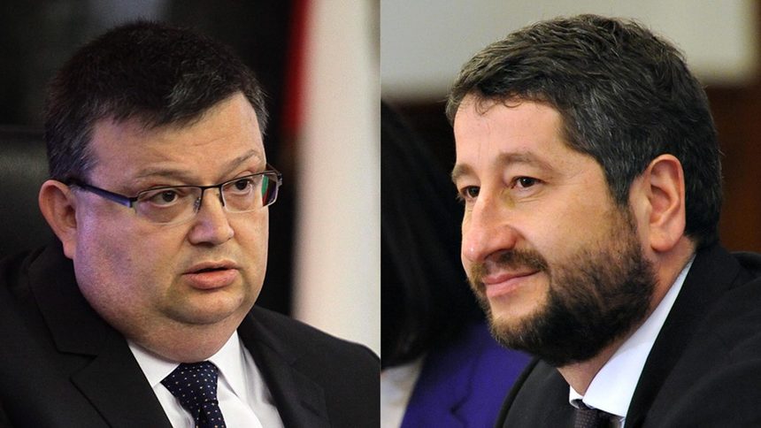 Главният прокуро Сотир Цацаров и министър Христо Иванов