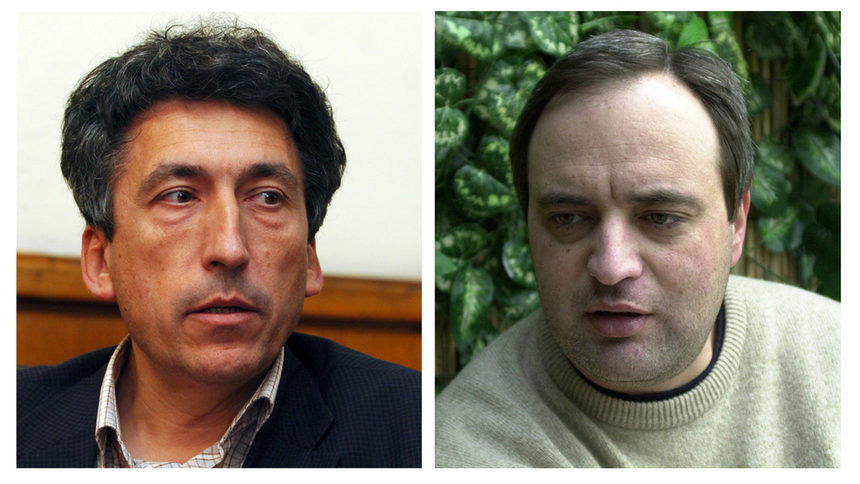Проф. Тони Спасов (ляво) и проф. Анастас Герджиков са двамата кандидати за ректор на СУ