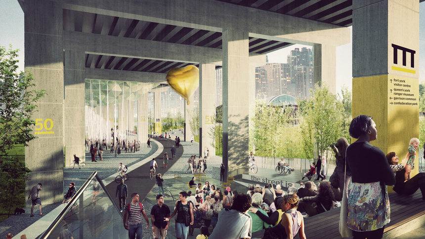Торонто ще има парк и открита сцена под магистрала