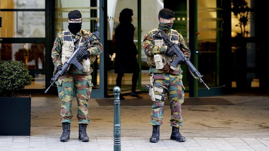 Брюксел остава с най-високо ниво на тревога и в понеделник