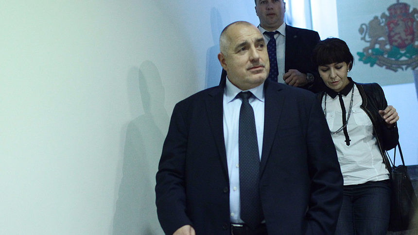 Бойко Борисов след като се появи на заседанието на ВСС