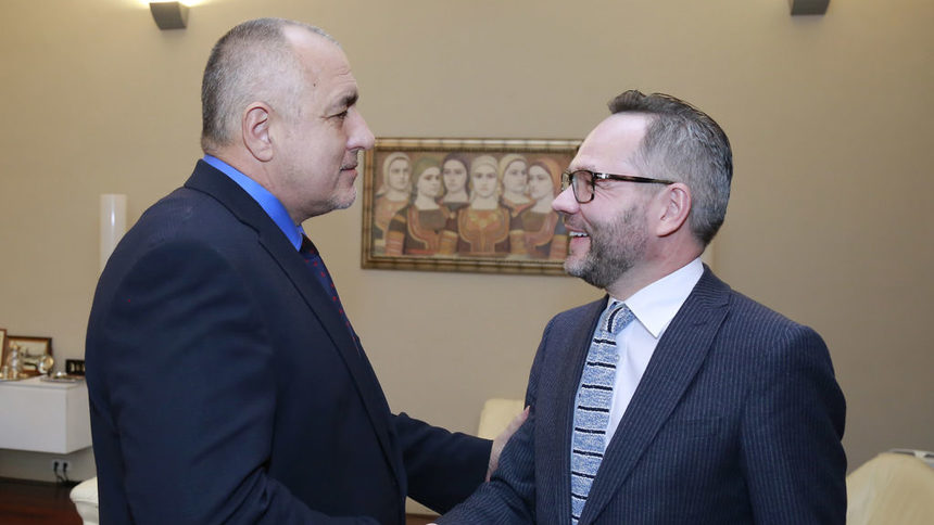 Михаел Рот по време на срещата с премиера Бойко Борисов