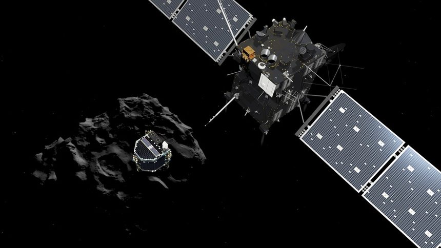 "Розета" трябваше да прати върху кометата апаратът "Филе", който да изследва повърхността, но заради проблем при приземяването му животът му беше много кратък.