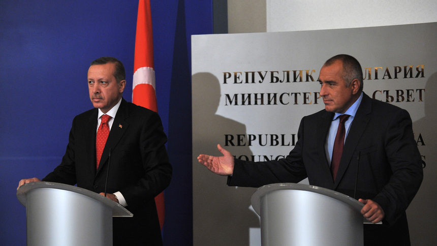 Снимката е от посещението на Реджеп Ердоган в София през 2010 г.