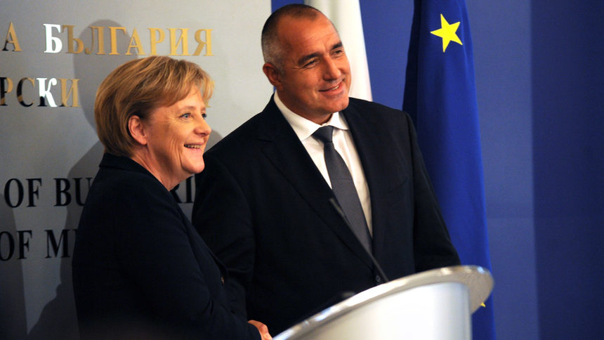 Посещение на германския канцлер Ангела Меркел в България. Среща с Бойко Борисов в МС.