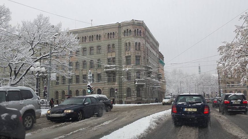 Столицата на Латвия Рига в началото на ноември