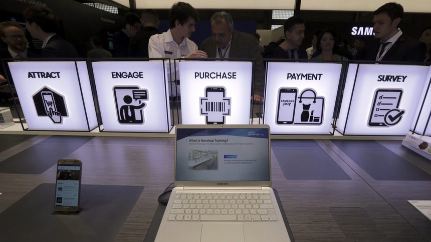 Новият Galaxy Book, представен на изложението.