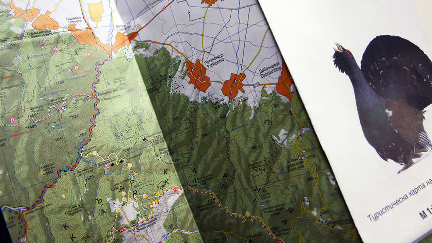 Туристическа карта Диви Родопи. Момчето е било засечено от фотокапан за мечки в околностите на село Турян