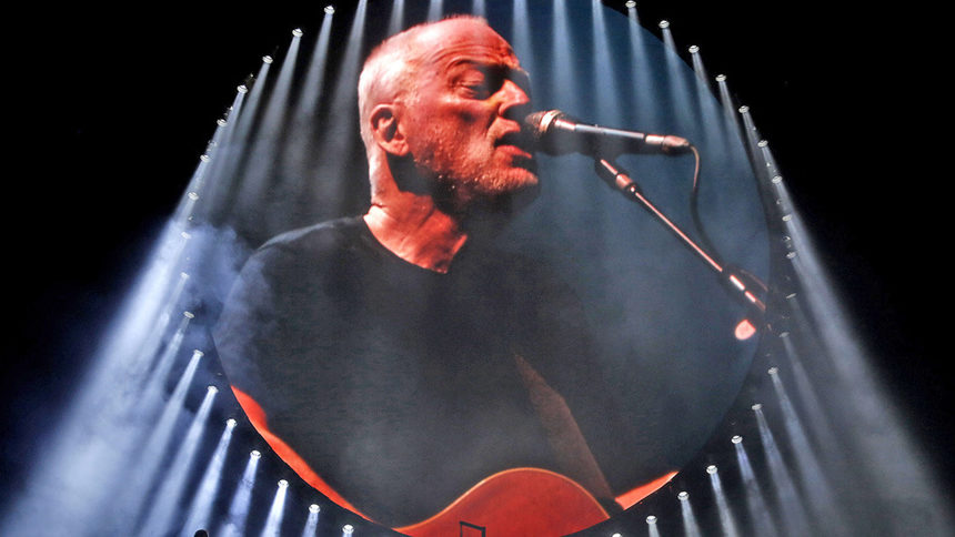 Част от постера на концерта David Gilmour Live At Pompeii