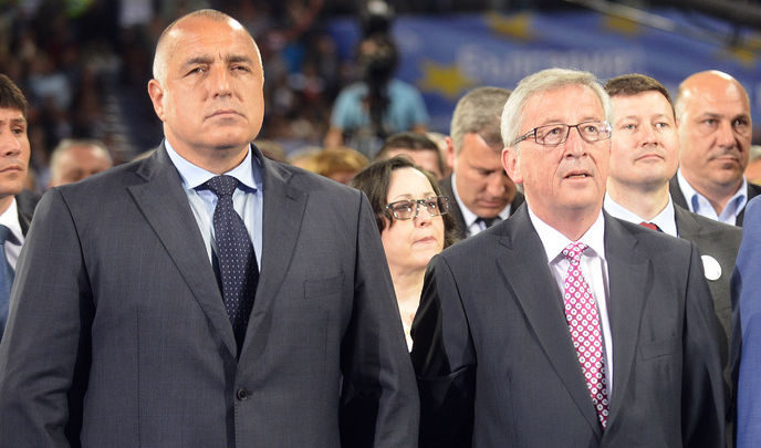 Премиерът Бойко Борисов и председателят на Европейската комисия Жан Клод Юнкер