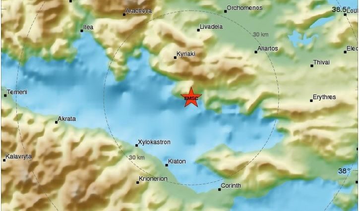 Земетресение с магнитуд 4.9 е регистрирано край Атина