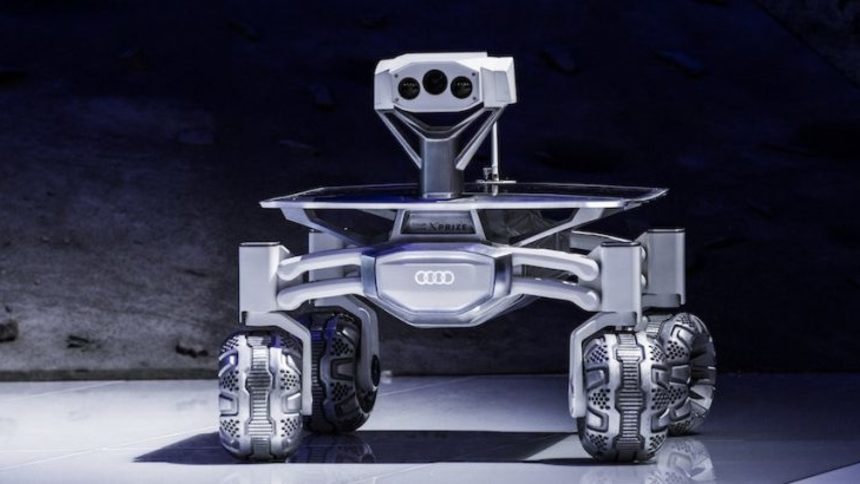 Лунното Audi quattro е резултат от 9 години съвместна работа на учените с екипа на известния производител на автомобили.