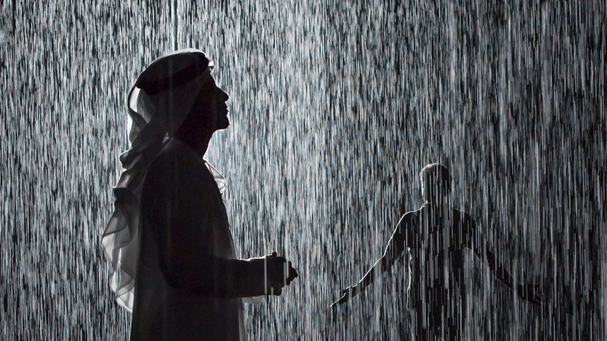 Дъждовна стая, в която ще останеш сух, приема посетители в Шарджа