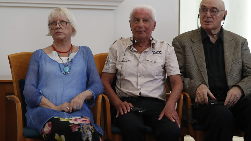 Петдесет години по-късно Татяна Баева, Виктор Файберг и Павел Литвинов са тримата живи участници в протеста на Червения площад.