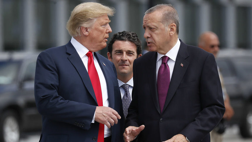 Президентите на САЩ и Турция, Доналд Тръмп и Реджеп Тайип Ердоган
