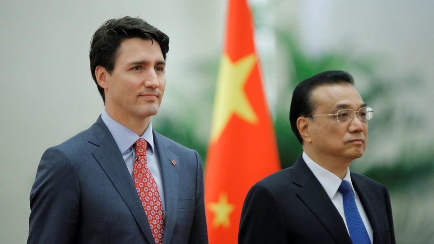 Премиерите на Канада и Китай, Джъстин Трюдо и Ли Къцян.