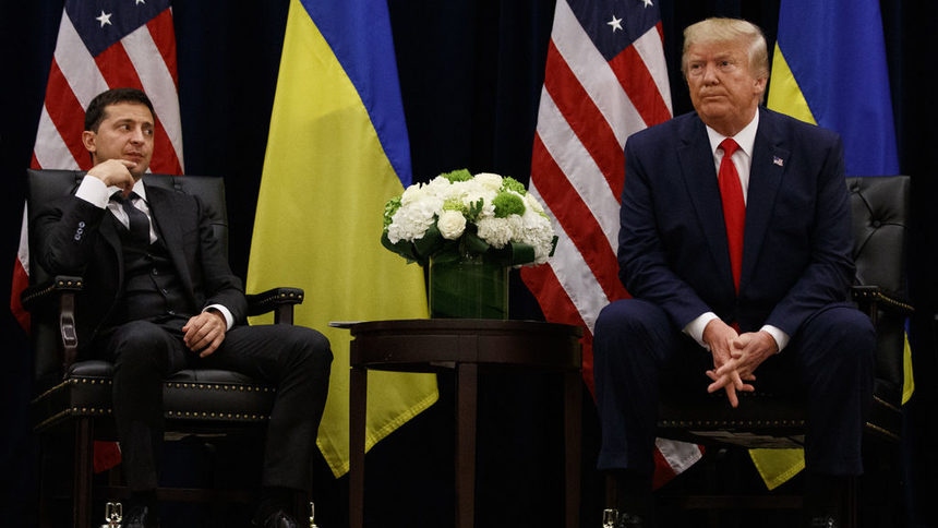 Президентите на Украйна и САЩ Володимир Зеленски и Доналд Тръмп във Вашингтон