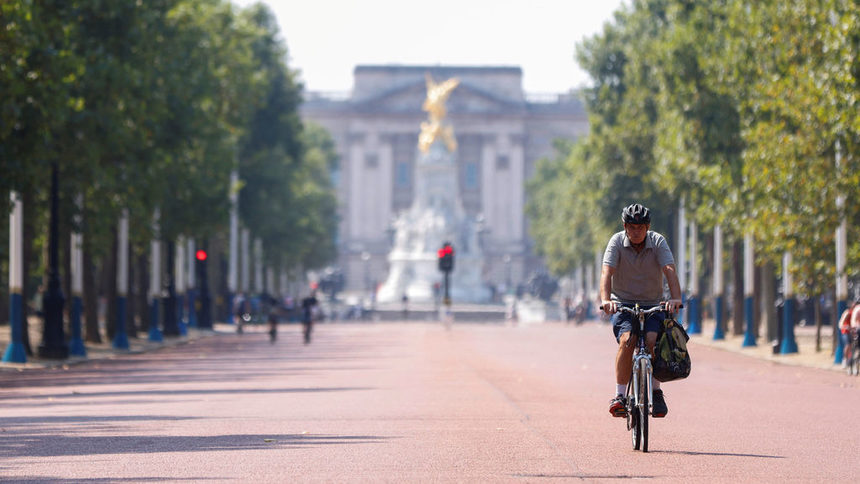 За Великобритания общото увеличение, отчитащо броя на пътуващите с колело през май 2020 г. спрямо май 2019 г., е 162%