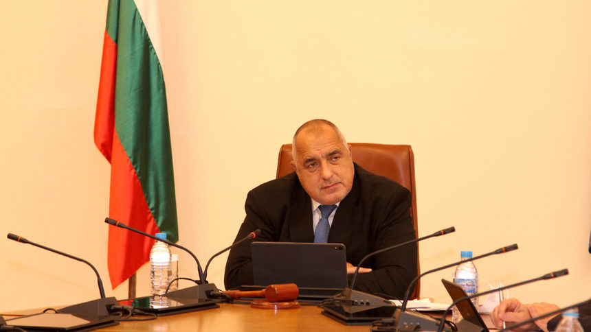 Бойко Борисов напоследното правителствено заседание.