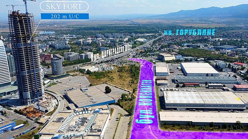 Дрон видео и визуализация на трасето на бул. "Копенхаген" от бул. "А. Малинов" в кв. "Младост" до кв. "Дружба" и Гара Искър.<br /><br />Булевардът присъства в инвестиционната програма на софийската община от повече от 10 години, но строителството му все още не е започнато. <a href="https://youtu.be/GbwDyQYowWk" target="_blank">Видео</a>
