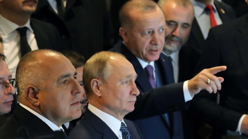 Путин на откриването на газопровода "Турски поток".